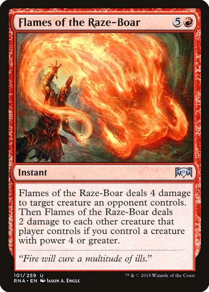 Flames of the Raze-Boar, Ravnica Allegiance 101