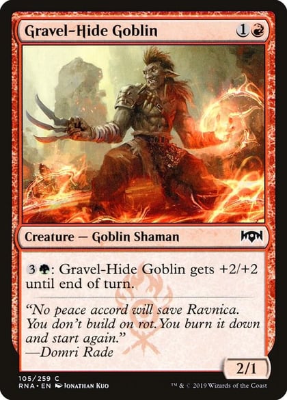 Gravel-Hide Goblin, Ravnica Allegiance 105