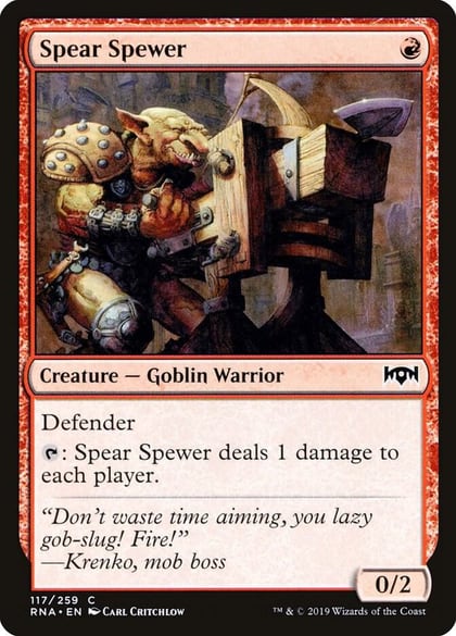 Spear Spewer, Ravnica Allegiance 117