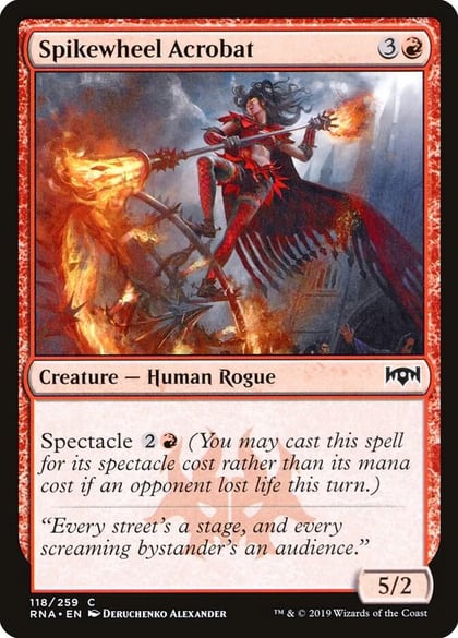 Spikewheel Acrobat, Ravnica Allegiance 118