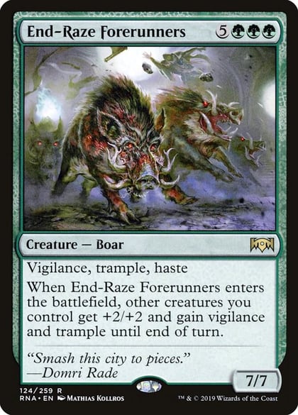 End-Raze Forerunners, Ravnica Allegiance 124