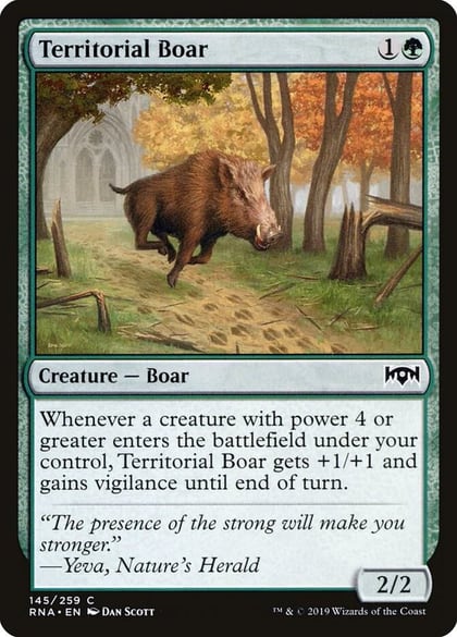 Territorial Boar, Ravnica Allegiance 145