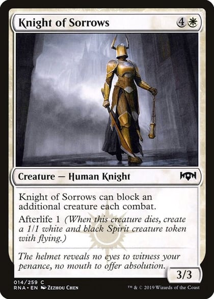 Knight of Sorrows, Ravnica Allegiance 14