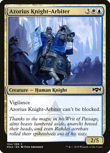 Azorius Knight-Arbiter, Ravnica Allegiance 154