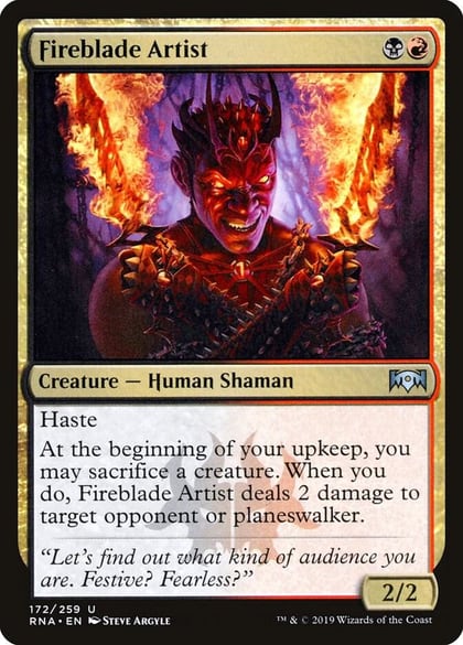 Fireblade Artist, Ravnica Allegiance 172