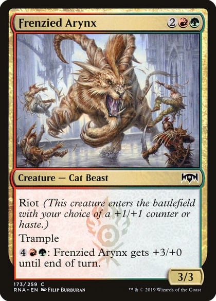 Frenzied Arynx, Ravnica Allegiance 173
