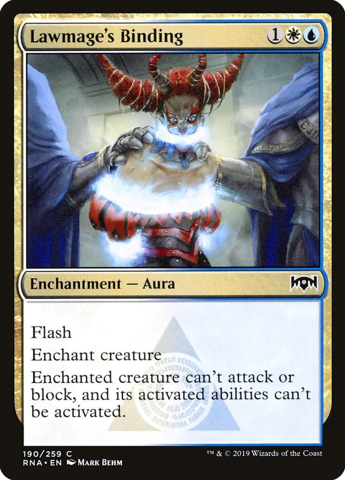 Lawmage's Binding, Ravnica Allegiance 190