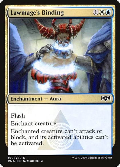 Lawmage's Binding, Ravnica Allegiance 190