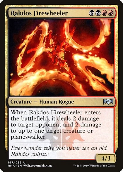 Rakdos Firewheeler, Ravnica Allegiance 197