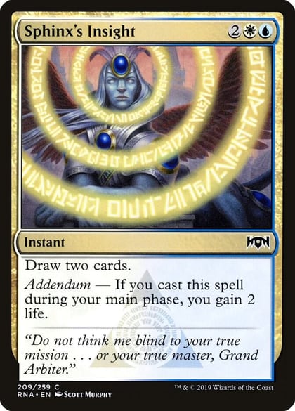 Sphinx's Insight, Ravnica Allegiance 209
