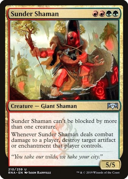 Sunder Shaman, Ravnica Allegiance 210