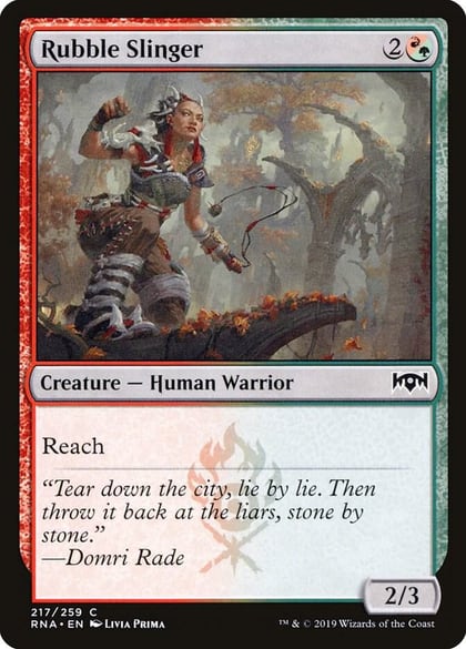 Rubble Slinger, Ravnica Allegiance 217