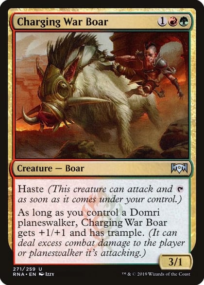 Charging War Boar, Ravnica Allegiance 271