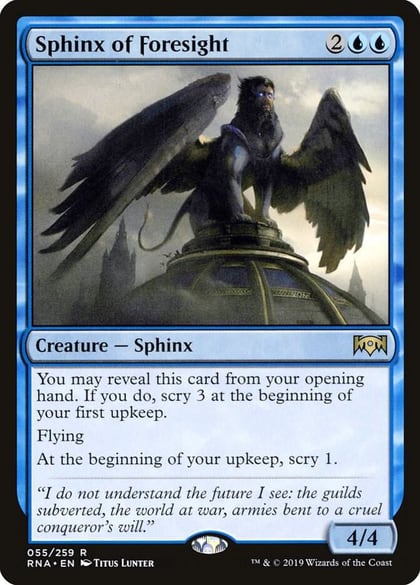 Sphinx of Foresight, Ravnica Allegiance 55