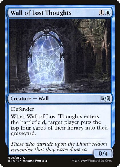 Wall of Lost Thoughts, Ravnica Allegiance 59