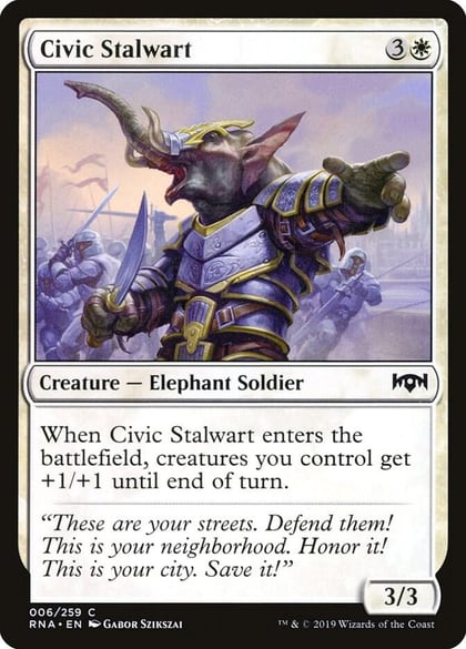 Civic Stalwart, Ravnica Allegiance 6