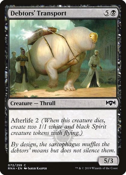 Debtors' Transport, Ravnica Allegiance 72