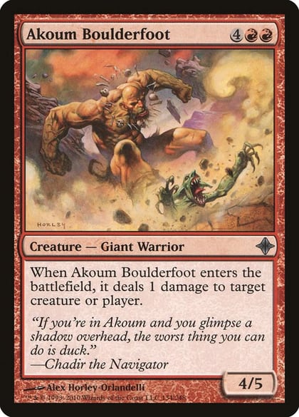 Akoum Boulderfoot, Rise of the Eldrazi 134