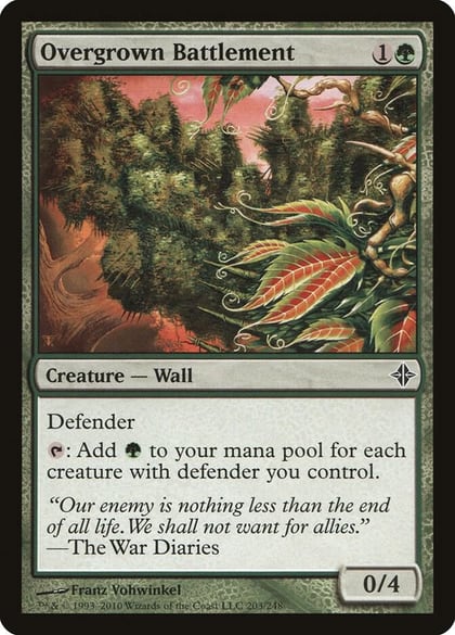 Overgrown Battlement, Rise of the Eldrazi 203