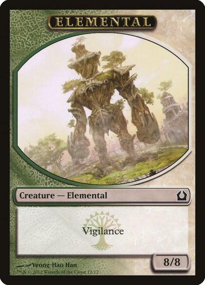 Elemental Token (Green/White), Return to Ravnica 12
