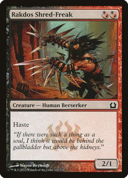 Rakdos Shred-Freak, Return to Ravnica 221