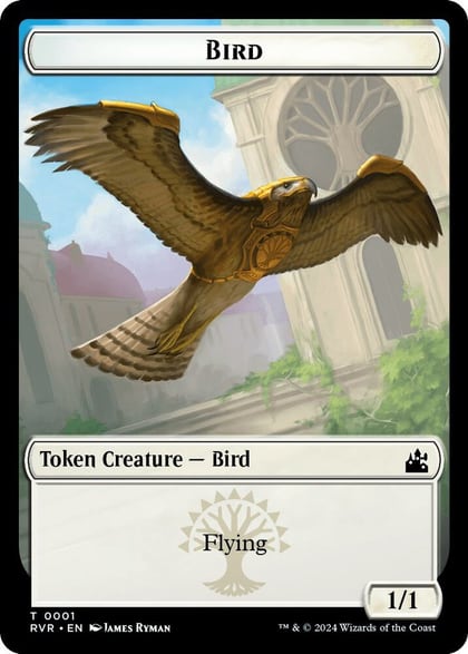 Bird // Rhino Double-Sided Token, Ravnica Remastered 1 // 11