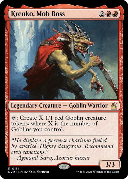 Krenko, Mob Boss, Ravnica Remastered 114