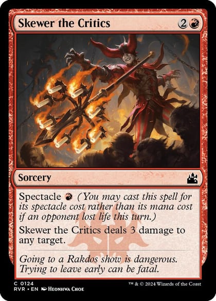 Skewer the Critics, Ravnica Remastered 124