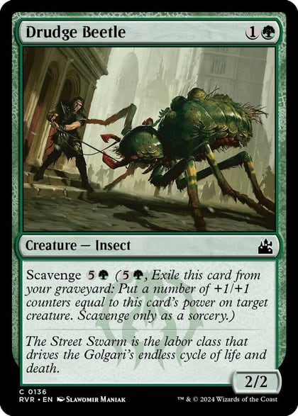 Drudge Beetle, Ravnica Remastered 136