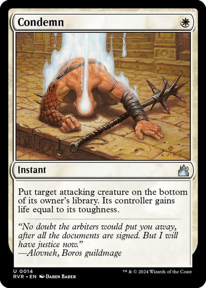 Condemn, Ravnica Remastered 14