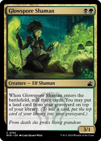 Glowspore Shaman, Ravnica Remastered 184