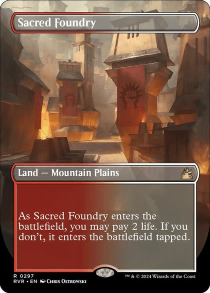 Sacred Foundry (Borderless), Ravnica Remastered 297