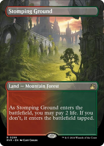 Stomping Ground (Borderless), Ravnica Remastered 299