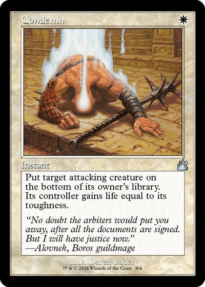 Condemn (Retro Frame), Ravnica Remastered 304