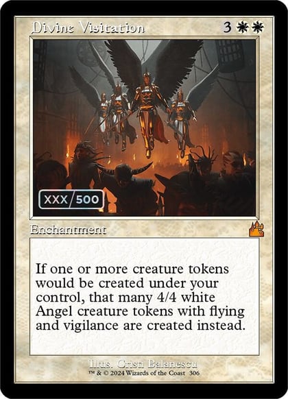 Divine Visitation (Retro Frame) (Serial Numbered), Ravnica Remastered 306