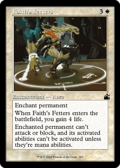 Faith's Fetters (Retro Frame), Ravnica Remastered 307