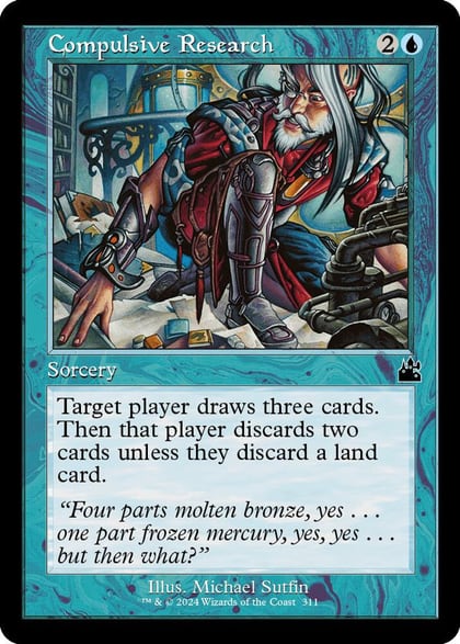Compulsive Research (Retro Frame), Ravnica Remastered 311