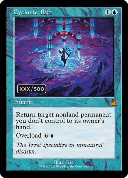 Cyclonic Rift (Retro Frame) (Serial Numbered), Ravnica Remastered 313