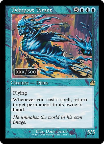 Tidespout Tyrant (Retro Frame) (Serial Numbered), Ravnica Remastered 320