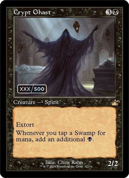 Crypt Ghast (Retro Frame) (Serial Numbered), Ravnica Remastered 322