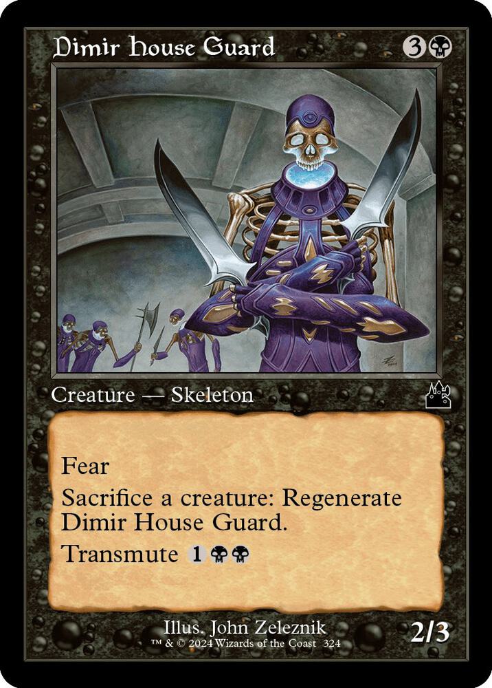Dimir House Guard (Retro Frame), Ravnica Remastered 324