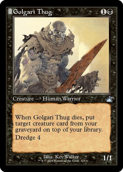 Golgari Thug (Retro Frame), Ravnica Remastered 325