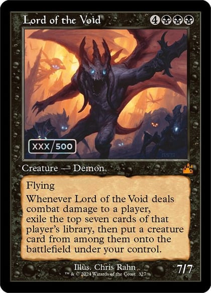 Lord of the Void (Retro Frame) (Serial Numbered), Ravnica Remastered 327