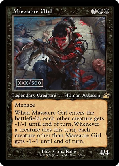 Massacre Girl (Retro Frame) (Serial Numbered), Ravnica Remastered 328