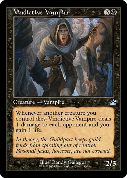 Vindictive Vampire (Retro Frame), Ravnica Remastered 330