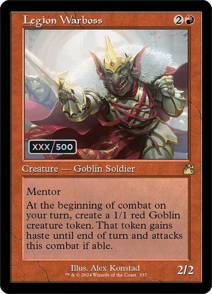 Legion Warboss (Retro Frame) (Serial Numbered), Ravnica Remastered 337