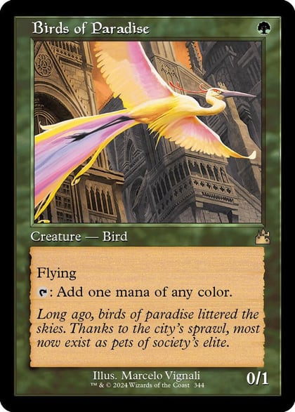 Birds of Paradise (Retro Frame), Ravnica Remastered 344