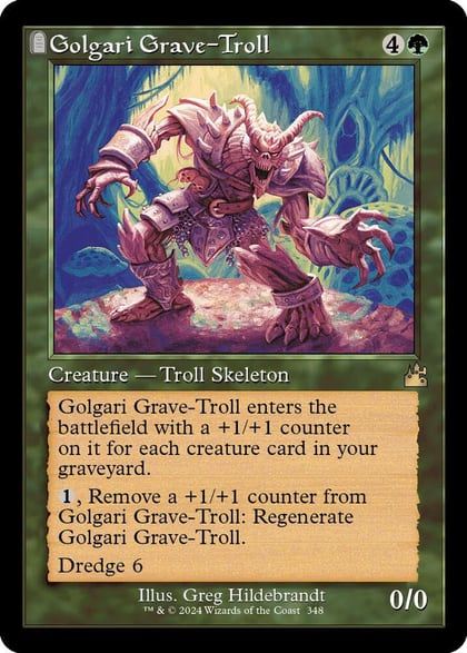 Golgari Grave-Troll (Retro Frame), Ravnica Remastered 348