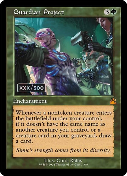 Guardian Project (Retro Frame) (Serial Numbered), Ravnica Remastered 349
