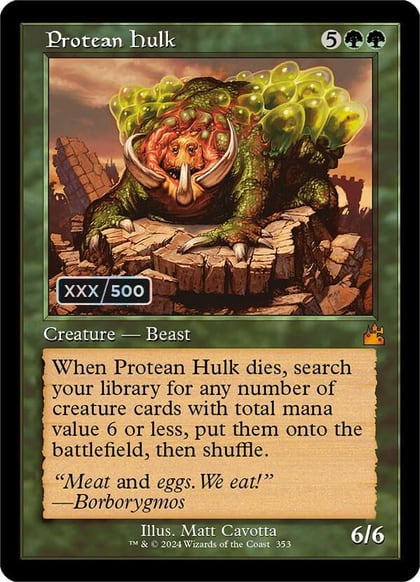 Protean Hulk (Retro Frame) (Serial Numbered), Ravnica Remastered 353